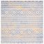 Astoria Gray Synthetic Square Reversible Area Rug, 6'7" x 6'7"