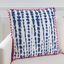 Boho Chic Abstract Blue and White Throw Pillow Set