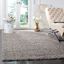 Luxurious Athens 59" Square Light Grey Easy-Care Shag Rug