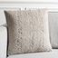 Barlett 18" Light Grey Cotton Square Pillow