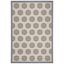 Cream and Aqua Medallion Tufted Round Area Rug