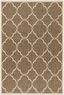 Beige and Cream Geometric Indoor/Outdoor Area Rug