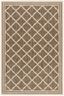 Beachside Bliss Beige Cream Round Synthetic Easy-Care Area Rug