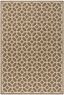 Beige and Cream Geometric Indoor/Outdoor Area Rug