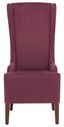 High-Back Parsons Side Chair in Luxurious Bordeaux Velvet