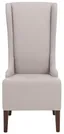 Beige Linen High Back Parsons Side Chair