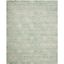 Hand-Tufted Ivory Wool & Viscose 8' x 10' Square Area Rug