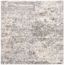 Gray and Cream Square Shag Area Rug, 11' x 11'