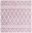 Ivory and Light Rose 8' x 10' Shag Area Rug