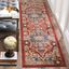 Handmade Red Synthetic Stain-Resistant Runner Rug, 2'3" x 12'