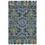 Handmade Reversible Blue Wool Tufted 2'3" x 4' Rug