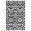 Ivory and Black Hand-Tufted Wool 9' x 12' Area Rug