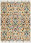 Blue Multicolor Tufted Wool and Cotton 8' x 10' Area Rug