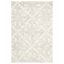 Handmade Ivory Wool Tufted Rectangular Accent Rug 2' x 3'