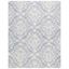 Hand-Tufted Blue/Ivory Floral Wool Area Rug, 9' x 12'