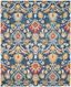 Navy and Multicolor Floral Wool 10' x 14' Area Rug