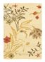 Handmade Beige Floral Wool 4' x 6' Area Rug