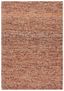 Hand-Knotted Natural and Rust Wool 8' x 10' Rug