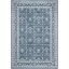 Navy and Light Grey Synthetic Rectangular Area Rug