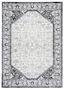 Brentwood Black and Ivory Oriental Area Rug 5'3" x 7'6"