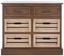 Briar Brown and Sand 6-Drawer Farmhouse Storage Chest