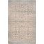 Beige and Sage Floral Rectangular Synthetic Area Rug