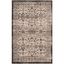 Rectangular Black Synthetic 4' x 6' Area Rug