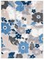 Cabana Annandale 3' x 5' Grey/Blue Floral Easy-Care Outdoor Rug