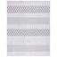 Ivory and Grey Geometric 9' x 12' Synthetic Indoor/Outdoor Rug