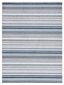 Cabana Grey/Blue Geometric Easy-Care Rectangular Rug, 3' x 5'