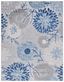 Cabana Grey/Blue Floral Synthetic 10' x 14' Indoor/Outdoor Area Rug