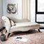 Transitional Tan Velvet Chaise with Espresso Wood Legs and Pillow