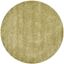 Lush Green 47" Round Handmade Shag Accent Rug