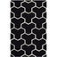 Handmade Black and Ivory Wool Tufted 8' x 10' Area Rug