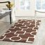 Hand-Tufted Dark Brown/Ivory Wool Runner Rug, 2'6" x 6'