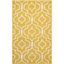 Gold and Ivory Hand-Tufted Wool 3' x 5' Area Rug