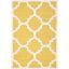 Elegant Gold and Ivory Hand-Tufted Wool 3' x 5' Rug