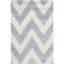 Hand-Tufted Cambridge Light Blue & Ivory Square Wool Rug