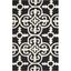 Hand-Tufted Cambridge Charm Wool Rug Black/Ivory 2' x 3'