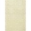 Light Green and Ivory Hand-Tufted Wool Geometric Rug, 8' x 10'