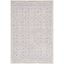 Lavender and Ivory Hand-Tufted Wool Geometric Rug 2' x 3'