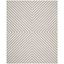 Hand-Tufted Silver & Ivory Wool Runner Rug, 2'6" x 10'