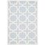 Hand-Tufted Cambridge Elegance Wool Rug in Light Blue & Ivory, 3' x 5'