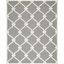 Handmade Tufted Wool Rectangular Rug in Dark Grey Ivory, 8' x 10'