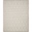 Luxurious Hand-Tufted Light Grey Ivory Wool Square Rug, 62x20 inches