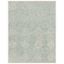 Elegant Capri Blue and Ivory 9' x 12' Hand-Tufted Wool-Silk Blend Rug