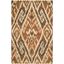 Capri Multi/Brown Hand-Tufted Wool Area Rug 6' x 9'