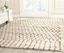 Ivory and Gray Hand-Tufted Wool Shag Rug, 9' x 12'