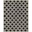 Handmade Black and Ivory Wool Tufted Area Rug, 8' x 10'