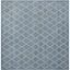 Hand-Tufted Blue Wool Geometric 5' x 8' Area Rug